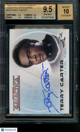 2004 Complete Battlestar Galactica Autograph Terry Carter as Col. Tigh BGS 9.5